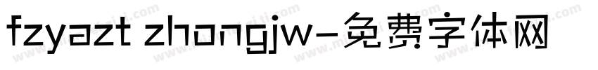 fzyazt zhongjw字体转换